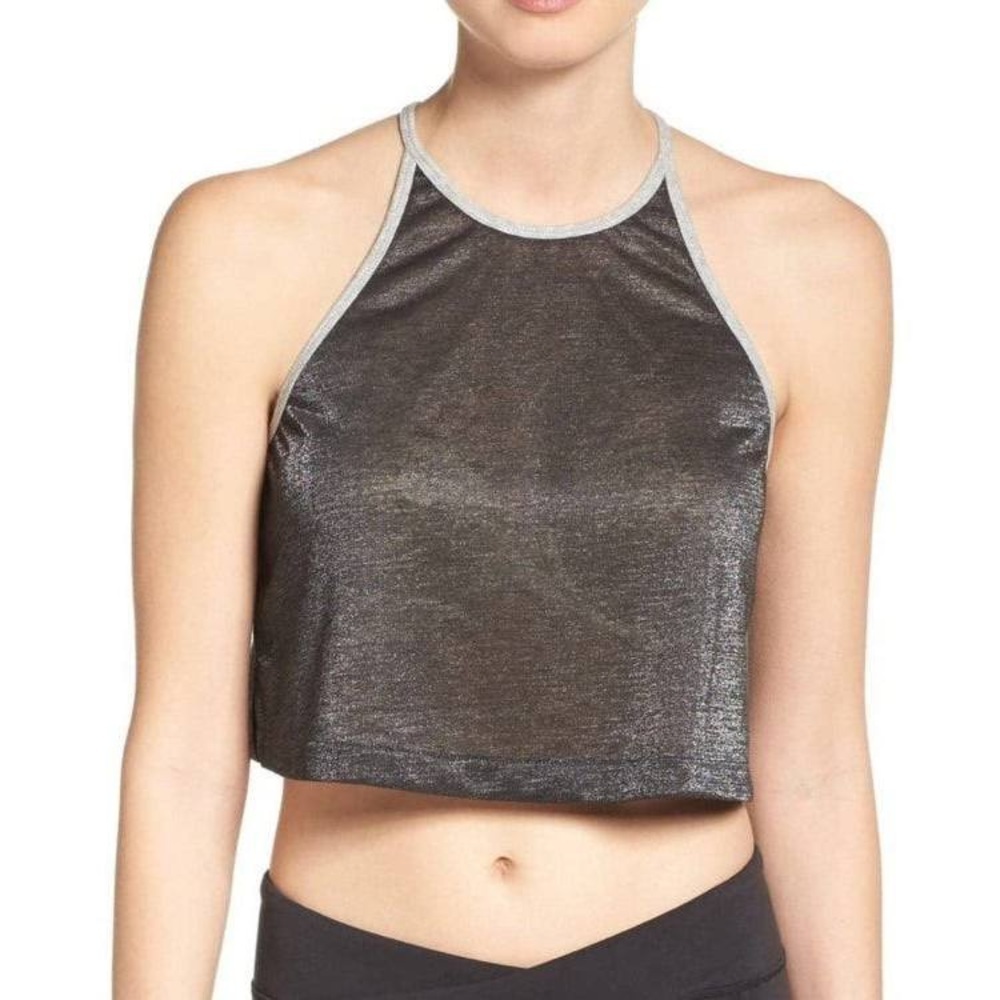 Free People Movement Retrograde Metallic Tank